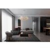 Katrina Lustre Luminaires Globo Lighting Chrome, 20 lumières