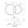 Alaina Plafonnier Luminaires Globo Lighting LED Gris, 1 lumière, Télécommandes