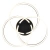 Tris Plafonnier Luminaires Globo Lighting LED Anthracite, 1 lumière, Télécommandes