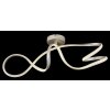 Swirl Plafonnier Luminaires Globo Lighting LED Nickel mat, 1 lumière