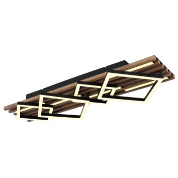 Obrien Plafonnier Luminaires Globo Lighting LED Écru, Noir, 1 lumière