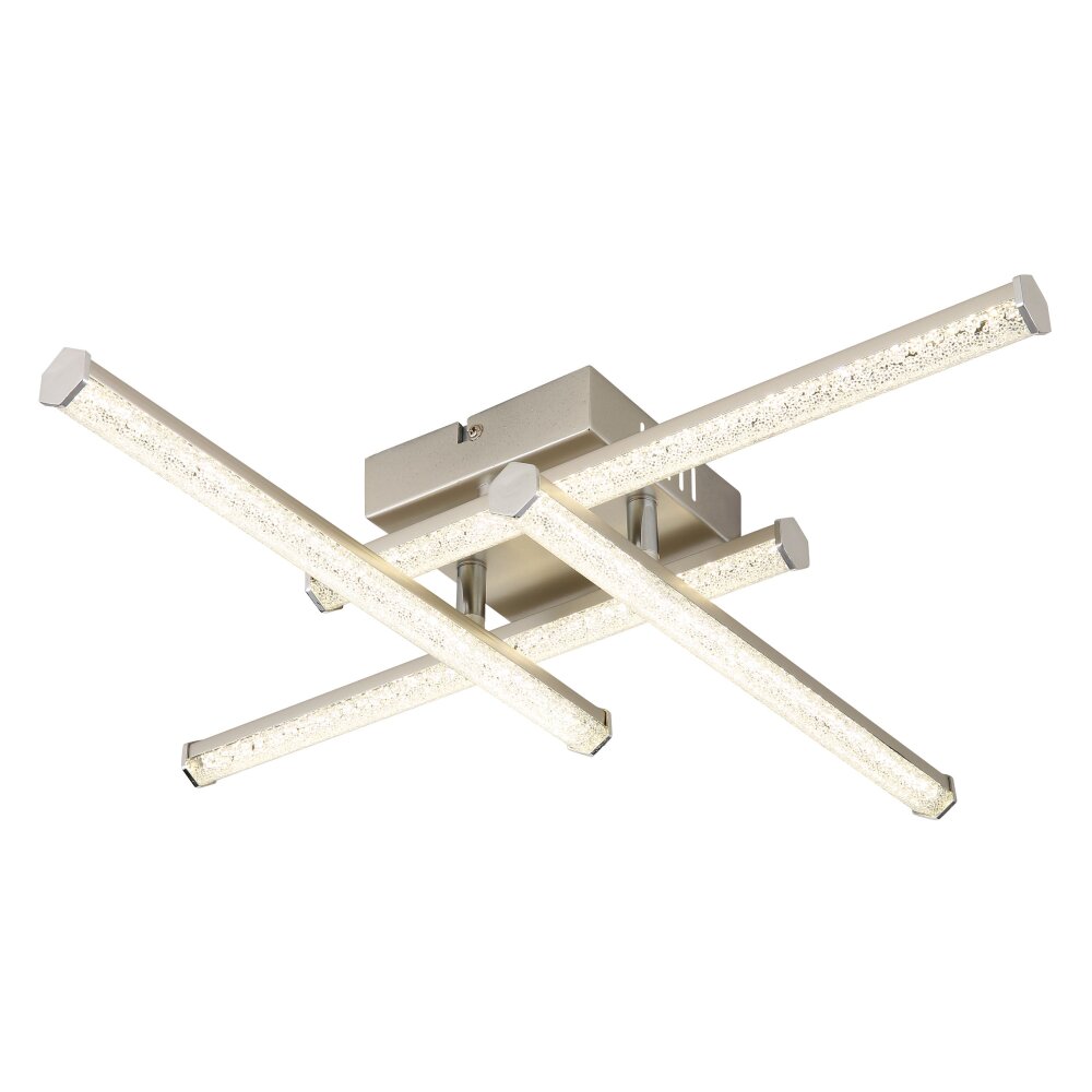 Kirina Plafonnier Luminaires Globo Lighting LED Nickel mat, 1 lumière main product photo