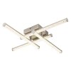 Kirina Plafonnier Luminaires Globo Lighting LED Nickel mat, 1 lumière