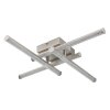 Kirina Plafonnier Luminaires Globo Lighting LED Nickel mat, 1 lumière