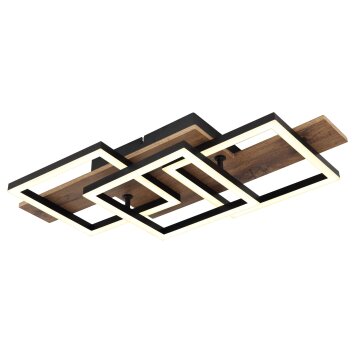Jeffry Plafonnier Luminaires Globo Lighting LED Écru, Noir, 1 lumière