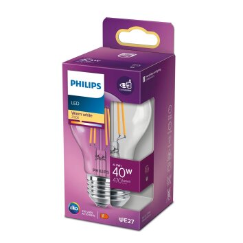 Philips LED E27 4 Watt 2700 Kelvin 470 Lumen