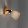 MICHEL Applique murale, Spot mural Luminaires Leuchten Direkt Écru, Noir, 1 lumière