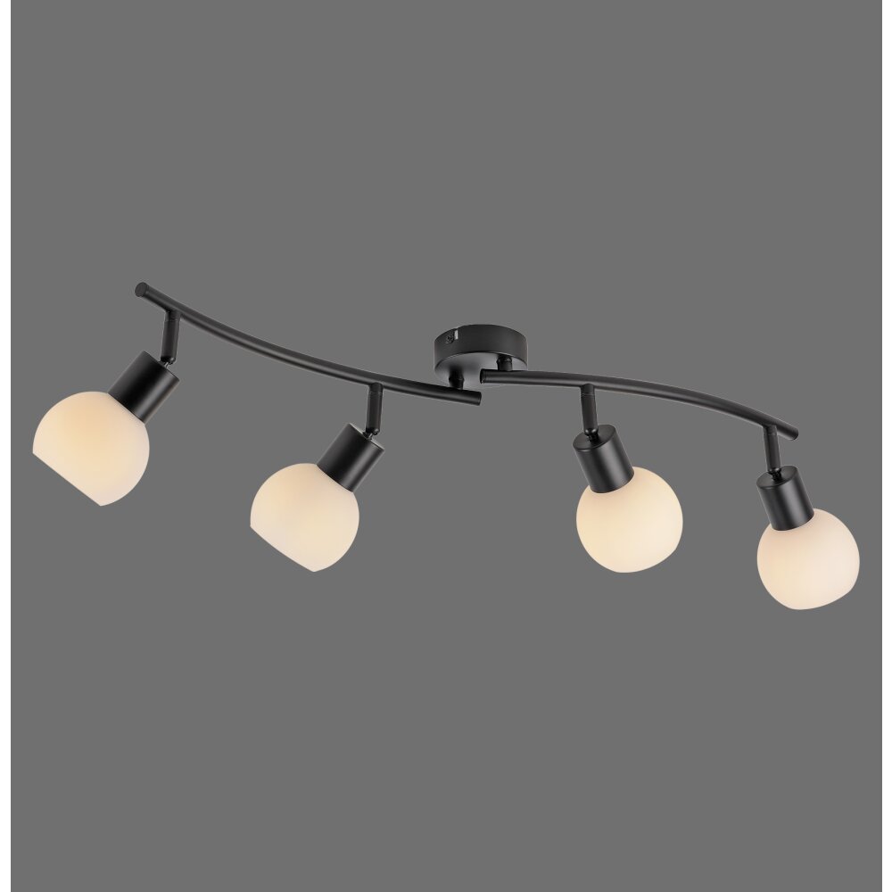 LOKI Plafonnier Luminaires Leuchten Direkt LED Noir, 4 lumières main product photo