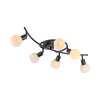 LOKI Plafonnier Luminaires Leuchten Direkt LED Noir, 6 lumières