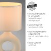 CARARA Lampe à poser Luminaires Leuchten Direkt LED Beige, 1 lumière