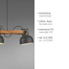 2.0 Suspension Luminaires Leuchten Direkt LED Brun, Noir, 3 lumières