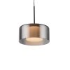 Rika Suspension Luminaires Paul Neuhaus LED Noir, 3 lumières