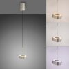 Q-Rotate Suspension Paul Neuhaus Q-Serie LED Argenté, 1 lumière, Télécommandes