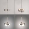 Q-Rotate Suspension Luminaires Paul Neuhaus LED Argenté, 3 lumières, Télécommandes