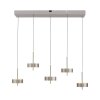 Q-Rotate Suspension Luminaires Paul Neuhaus LED Argenté, 5 lumières
