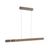 Round Suspension Luminaires Paul Neuhaus LED Brun, 2 lumières