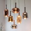 Irides Suspension Luminaires Paul Neuhaus LED Brun, 6 lumières