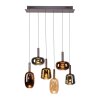 Irides Suspension Luminaires Paul Neuhaus LED Brun, 6 lumières