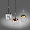 Q-Kon Suspension Paul Neuhaus Q-Serie LED Brun, 3 lumières, Télécommandes