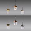 Q-Kon Suspension Paul Neuhaus Q-Serie LED Brun, 3 lumières, Télécommandes