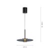 E-Vitrum Suspension Luminaires Paul Neuhaus LED Gris, 2 lumières, Télécommandes