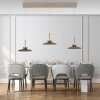 Moon Suspension Luminaires Paul Neuhaus LED Bronze, 6 lumières