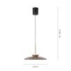 E-Moon Suspension Luminaires Paul Neuhaus LED Bronze, 2 lumières, Télécommandes