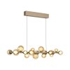 E-Popup Suspension Luminaires Paul Neuhaus LED Bronze, 18 lumières, Télécommandes