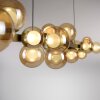 E-Popup Suspension Luminaires Paul Neuhaus LED Bronze, 18 lumières, Télécommandes