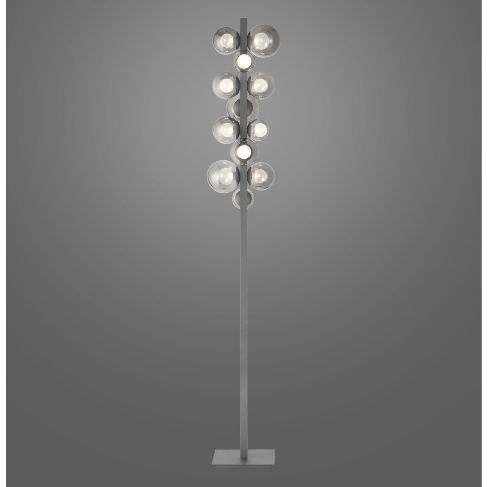 Popup Lampadaire Luminaires Paul Neuhaus LED Gris, 12 lumières main product photo