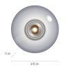 Vitrum Plafonnier Luminaires Paul Neuhaus LED Gris, 2 lumières