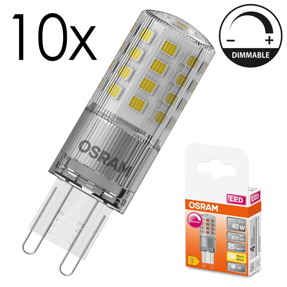 Luminaires Osram G9 LED 4 Watt blanc chaud dimmable 470 Lumen main product photo
