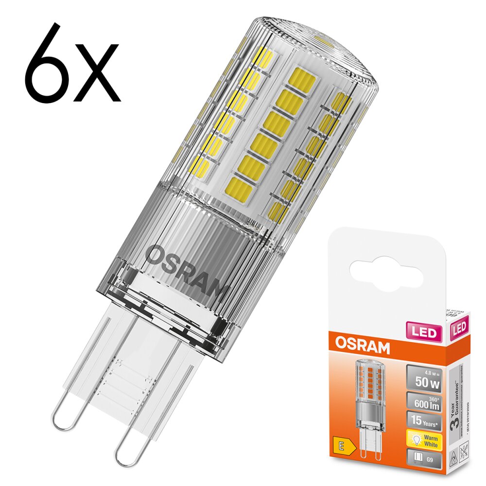 Luminaires Osram G9 LED 4.8 Watt blanc chaud 600 Lumen main product photo