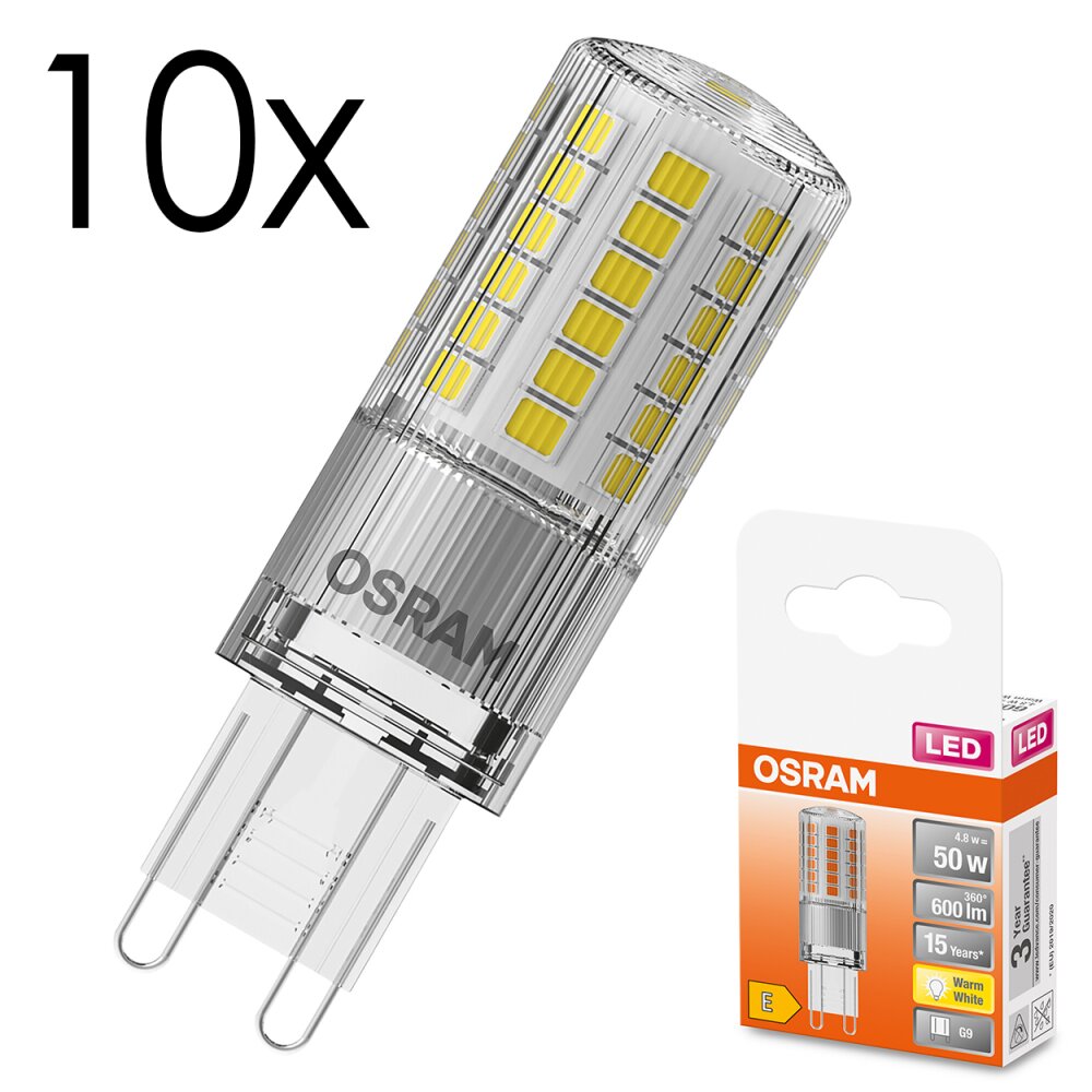 Luminaires Osram G9 LED 4.8 Watt blanc chaud 600 Lumen main product photo