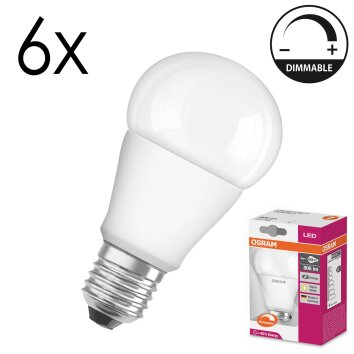 Luminaires Osram E27 LED 9 Watt blanc chaud dimmable 806 Lumen
