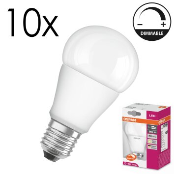 Luminaires Osram E27 LED 9 Watt blanc chaud dimmable 806 Lumen