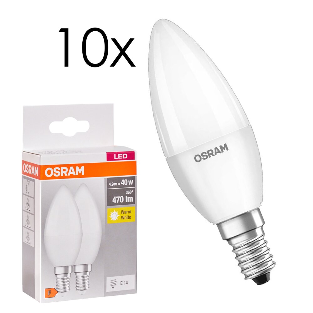 E14 LED 4.9 Watt blanc chaud 470 Lumen main product photo
