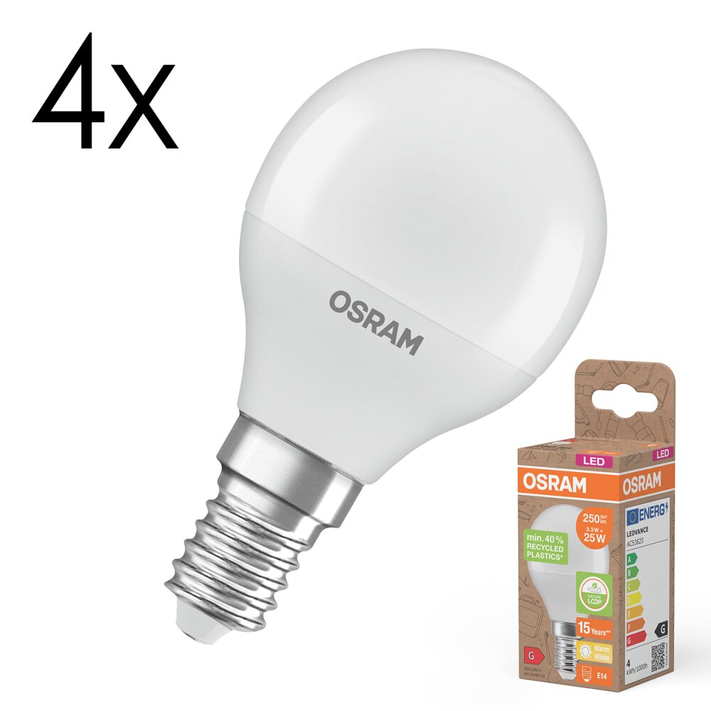 Luminaires Osram E14 3.3 Watt blanc chaud 250 Lumen main product photo