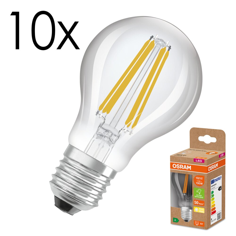 Luminaires Osram E27 7.2 Watt blanc chaud 1521 Lumen main product photo