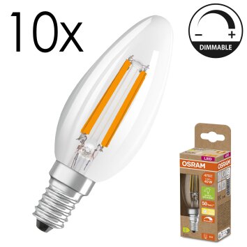 Luminaires Osram E14 LED 2.9 Watt blanc chaud dimmable 470 Lumen