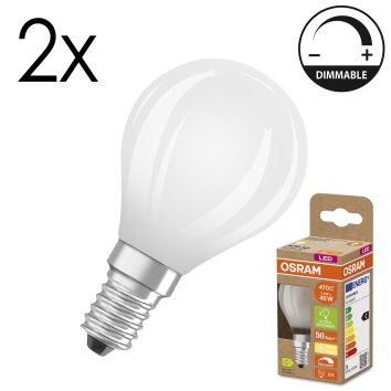 Luminaires Osram E14 LED 2.9 Watt blanc chaud dimmable 470 Lumen