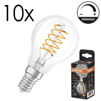 Luminaires Osram E14 LED 4.8 Watt blanc chaud dimmable 470 Lumen