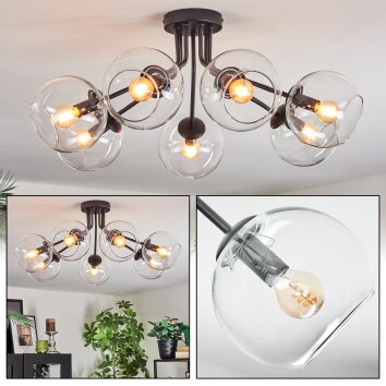 Koyoto Plafonnier, Boule lumineuse Clair, 7 lumières