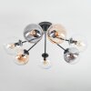 Gastor Plafonnier, Boule lumineuse Ambre, Clair, Fumé, 7 lumières