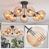 Koyoto Plafonnier, Boule lumineuse Ambre, 7 lumières