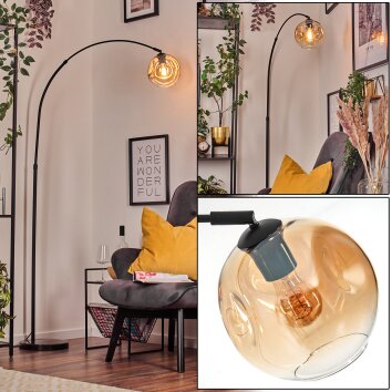 Ripoll Lampadaire, Lampadaires arc Noir, 1 lumière