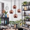 Koyoto Suspension, Boule lumineuse, Suspension grappe Cuivré, 4 lumières