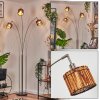 Cando Lampadaire Nickel mat, Noir, 3 lumières