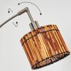 Cando Lampadaire Nickel mat, Noir, 3 lumières