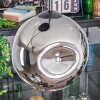 Ripoll Suspension, Boule lumineuse, Suspension grappe Chrome, Fumé, 3 lumières